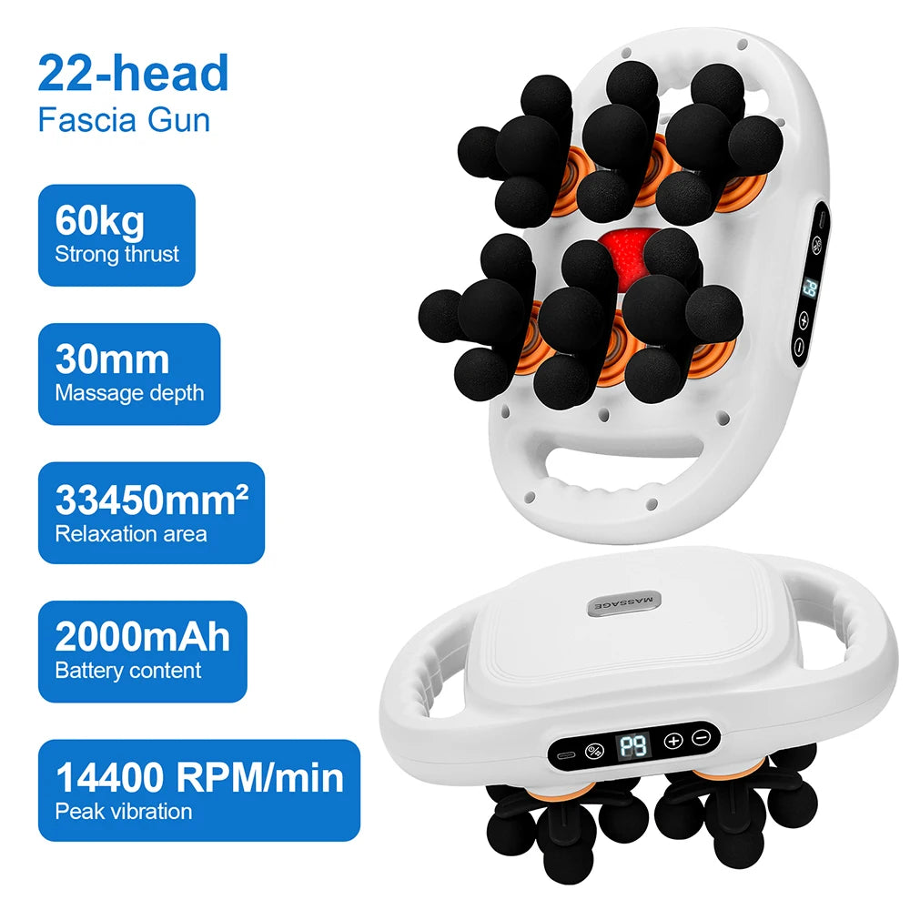 FirmBliss™ FasciaWave – 42-Head Full-Body Massage Gun