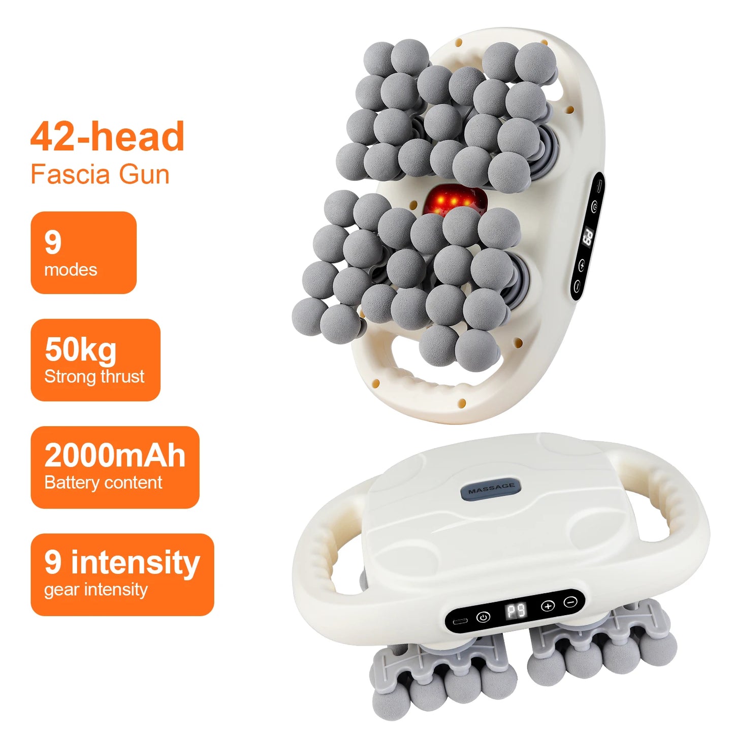 FirmBliss™ FasciaWave – 42-Head Full-Body Massage Gun