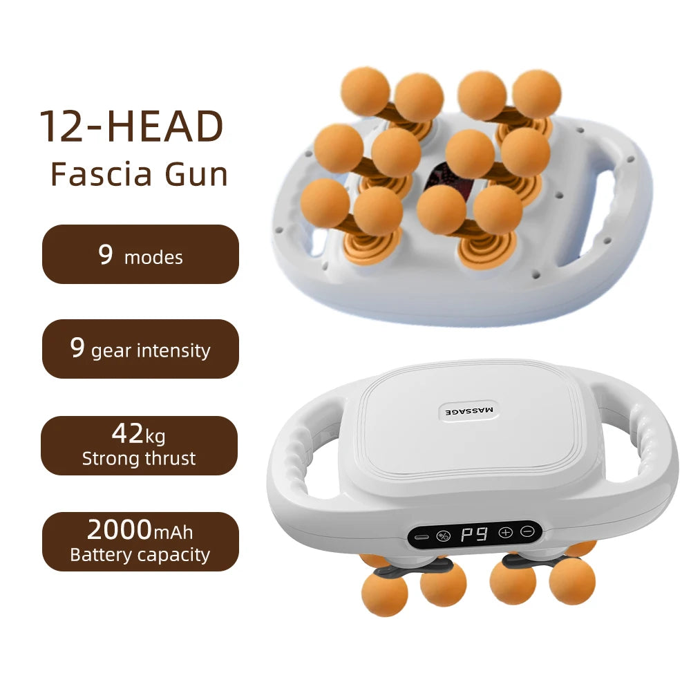 FirmBliss™ FasciaWave – 42-Head Full-Body Massage Gun