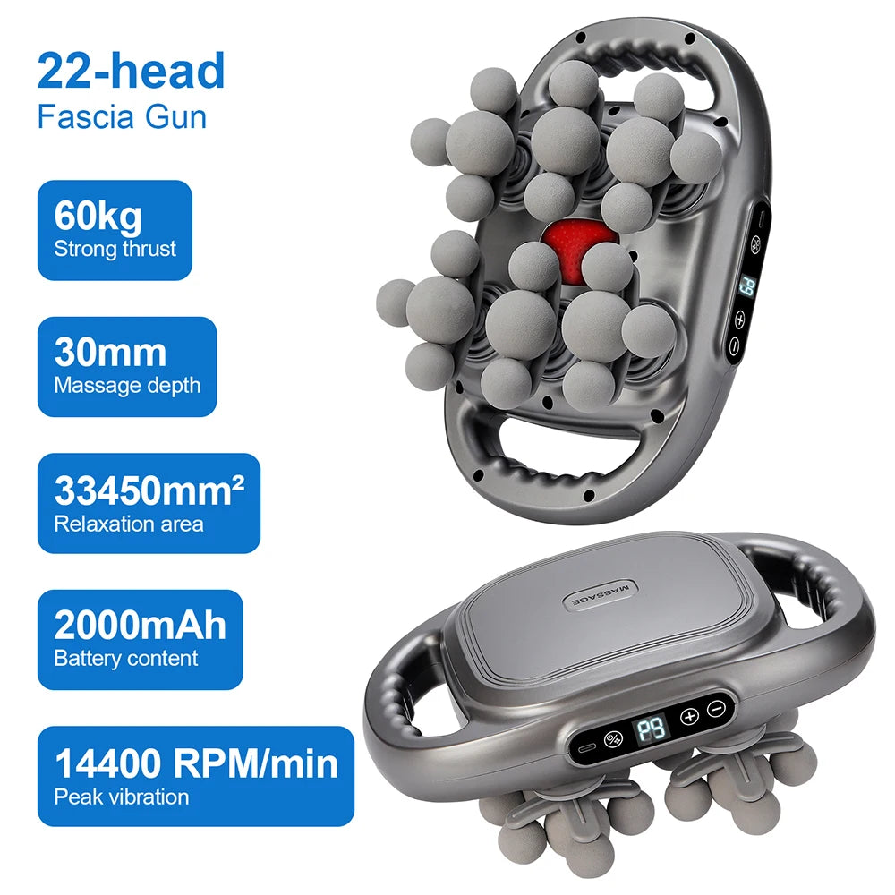 FirmBliss™ FasciaWave – 42-Head Full-Body Massage Gun