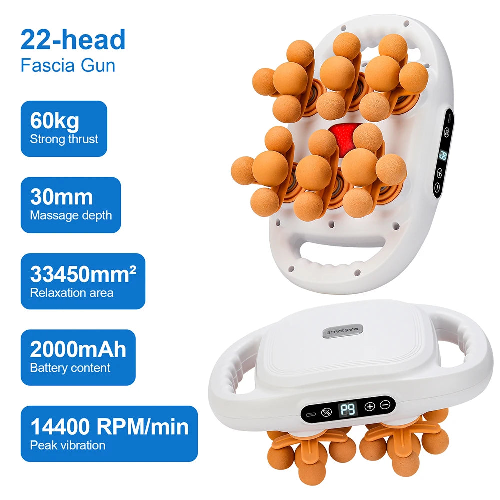 FirmBliss™ FasciaWave – 42-Head Full-Body Massage Gun