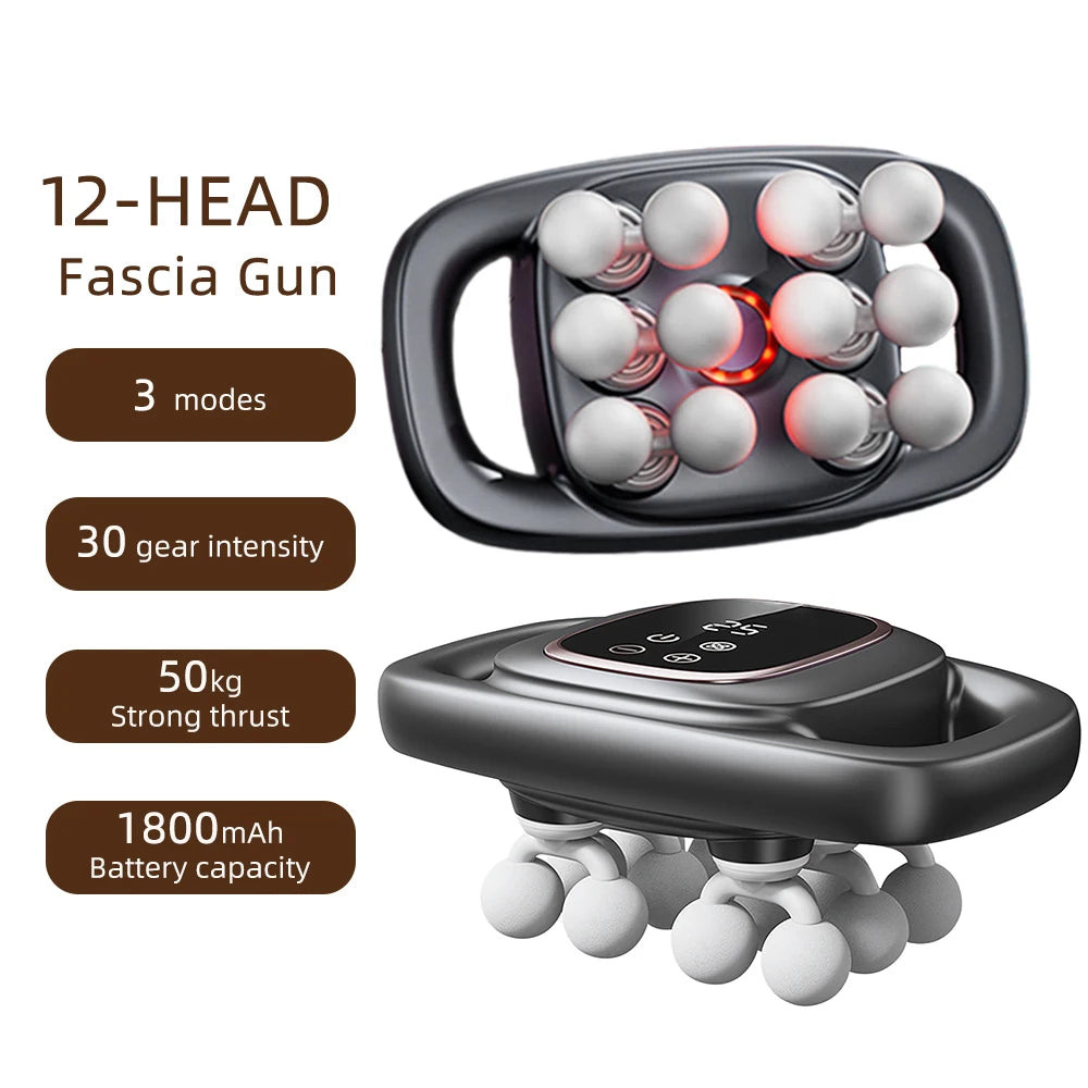 FirmBliss™ FasciaWave – 42-Head Full-Body Massage Gun